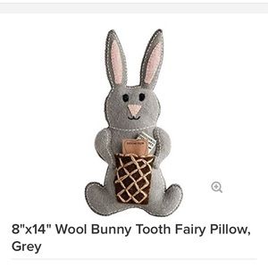 Wool Bunny Tooth Fairy Pillow